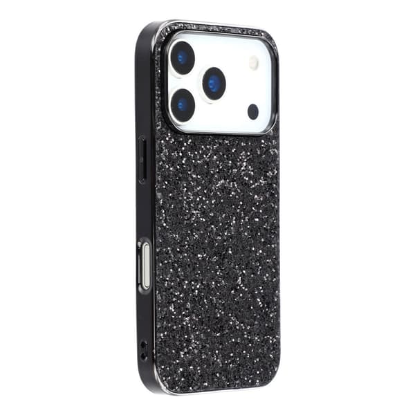 Glitter iPhone 17 Pro Max cover - Sort