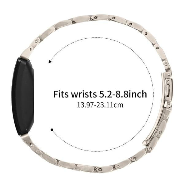 Fitbit Inspire 2 / Fitbit Inspire rustfrit stål urrem Slingshot-lås Justerbar håndledsrem - Stjernelys