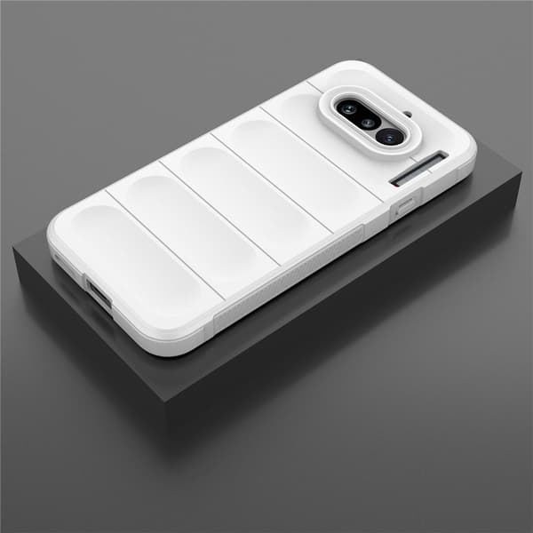 Blødt grebsformet Nothing Phone (4a) cover - Hvid