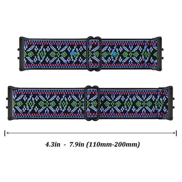 Samsung Galaxy Fit3 Klockarmband Elastiskt Nylon Justerbart Smart Klockarmband - Regnbåge