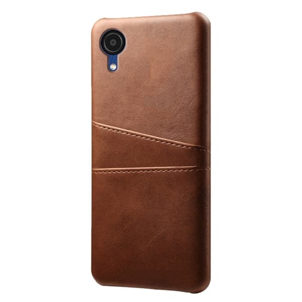 Dual Card Etui Samsung Galaxy A23e - Brun