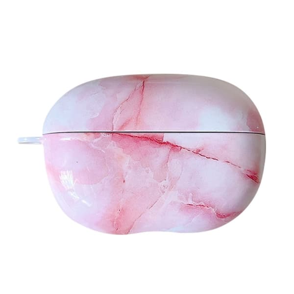 Huawei FreeBuds Pro 2 marmor mønster etui - Hvit / Rosa