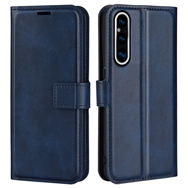 Lompakko Nahkakotelo For Sony Xperia 1 V - Sininen