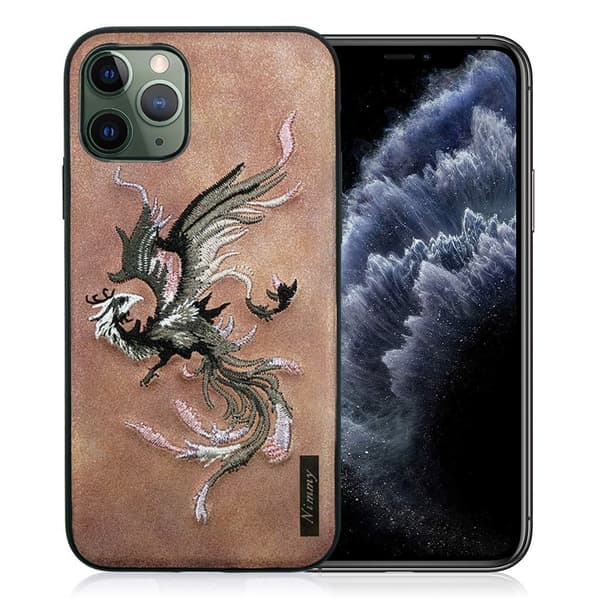 Nimmy Drage iPhone 11 Pro Deksel Brodert - Rosa