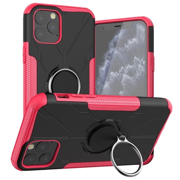Kickstand-deksel med magnetisk ark for iPhone 11 Pro Max - Rose