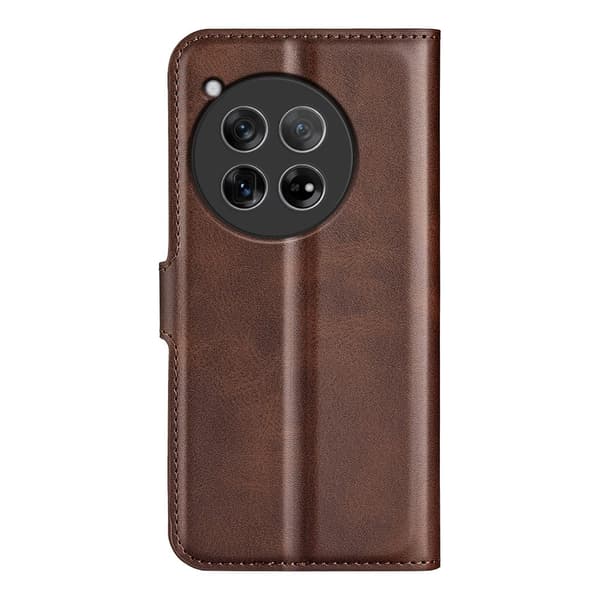 OnePlus 12 læderetui med pung - Brun