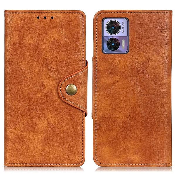 Alpha Motorola Edge 30 Neo Flip Etui - Brun