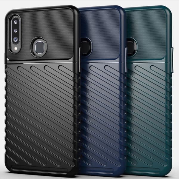 Thunder Samsung Galaxy A20s kuoret - Musta