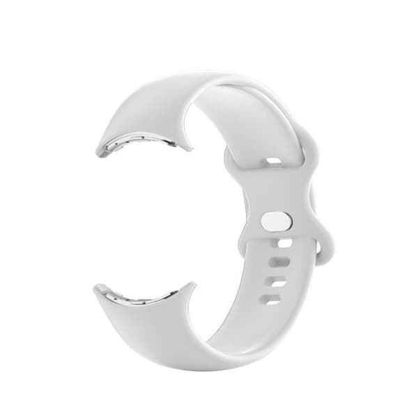 Google Pixel Watch silikone-urrem - Hvid Størrelse: L