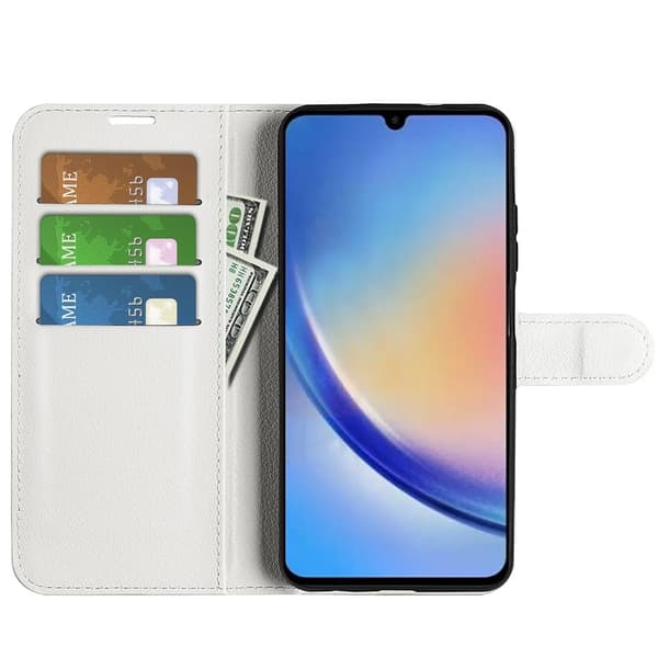 Classic Samsung Galaxy A34 5G Flippetui - Hvit