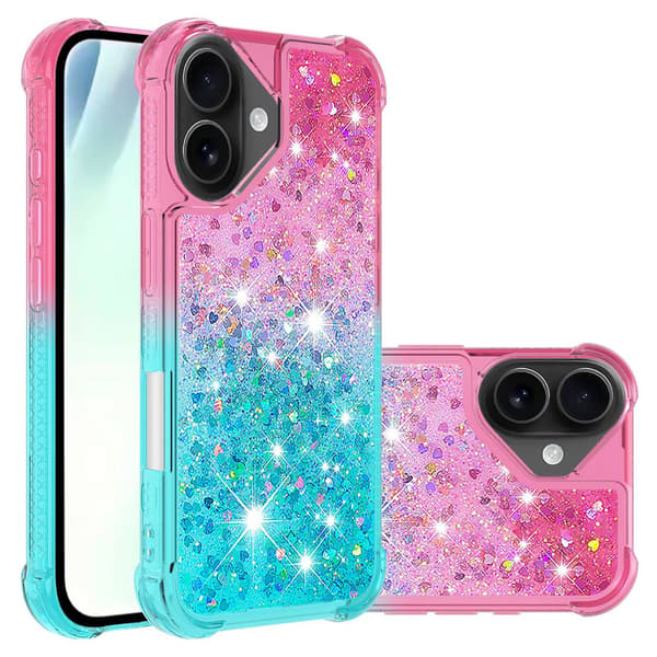 Princess iPhone 17 deksel - Rosa + Himmelblå