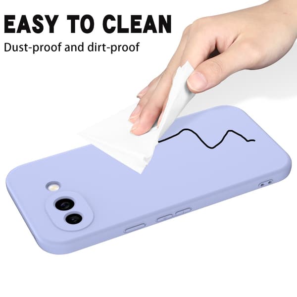 Matte Liquid Google Pixel 10a silikone cover - Lilla