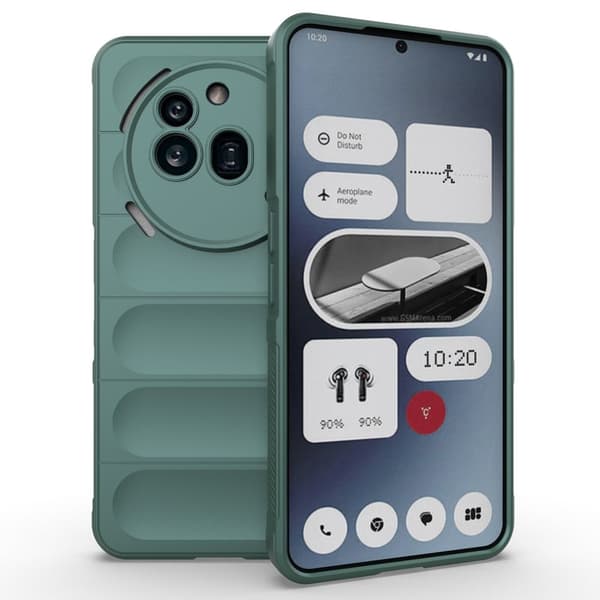 Mjukt greppformat Nothing Phone (3a) Pro skal - Grön