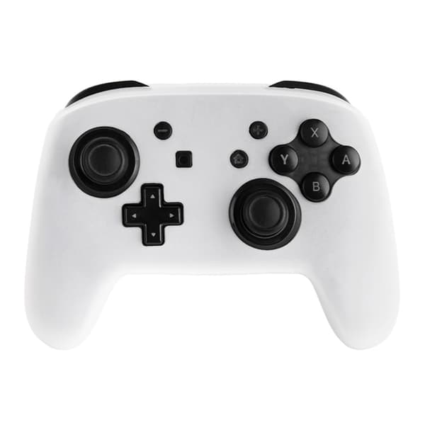 Nintendo Switch Pro Controller Silicone Case Anti Drop Handheld Game Console Shockproof Protective Cover - White