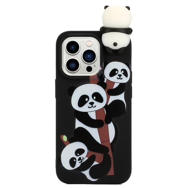 Cute 3D iPhone 14 Pro cover - Tre Pandaer