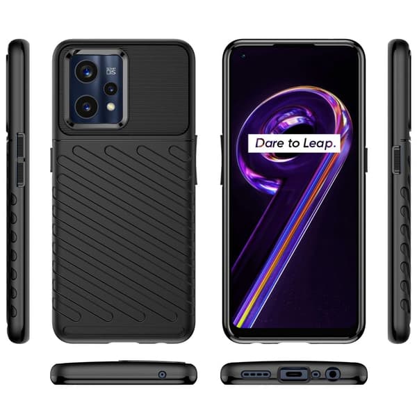 Thunder Realme 9 Pro Plus Etui - Sort