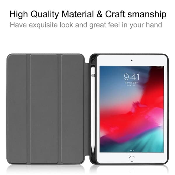 iPad Mini (2019) Foldbart Skinnetui - Svart
