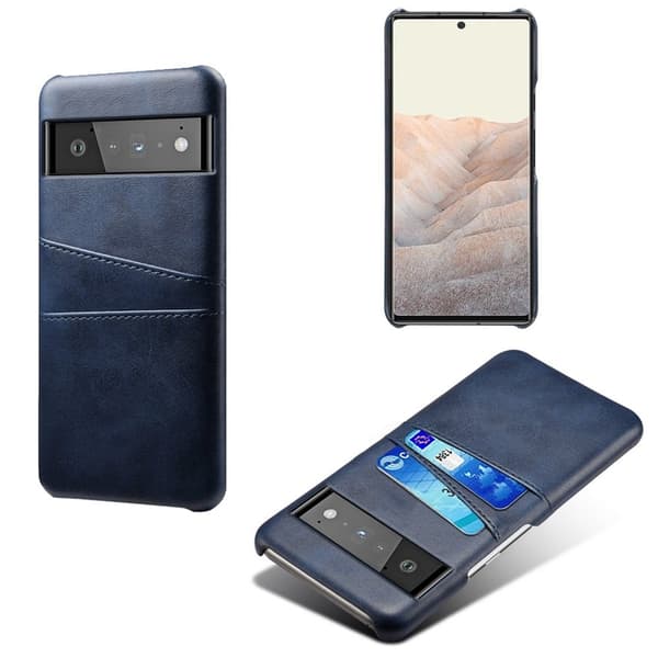 Dual Card Etui Google Pixel 6 Pro - Blå