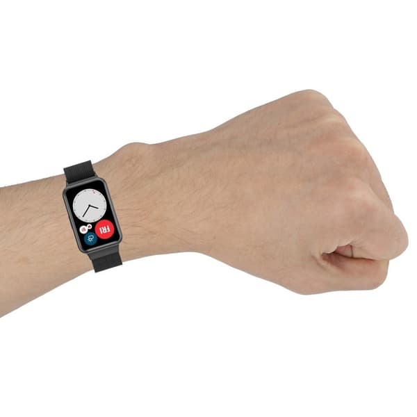 Huawei Watch Fit rustfrit stål rem - sort