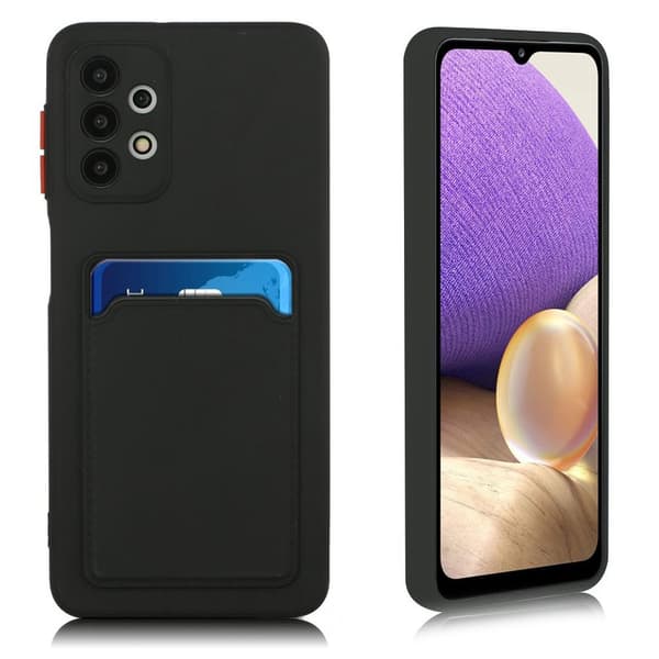 Card Holder Cover til Samsung Galaxy A32 5g - Sort