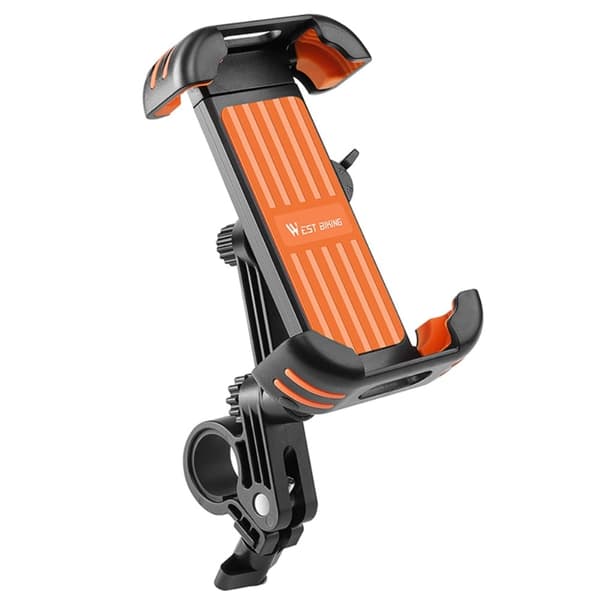 Telefonholder til cykel/motorcykel - Montering På Styret / Orange