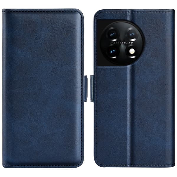 Læderetui med Pung til OnePlus 11 - Blå