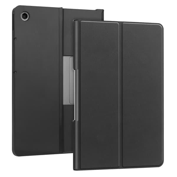 Lenovo Tab Plus stander etui Stødsikkert lædercover til tablet - Sort