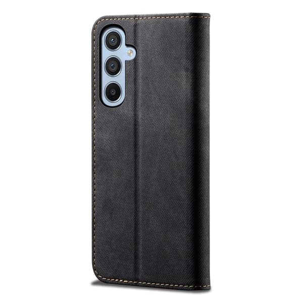 Jeans Samsung Galaxy A54 Flip Etui - Sort