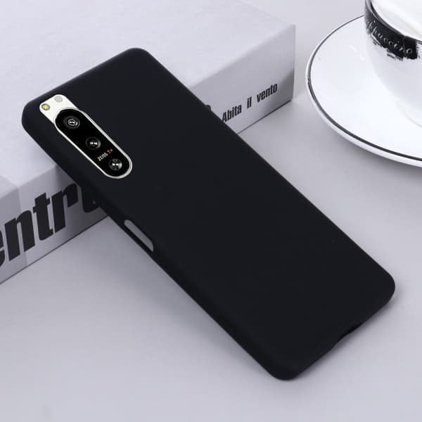 Matte Liquid silikone cover til Sony Xperia 5 IV - Sort
