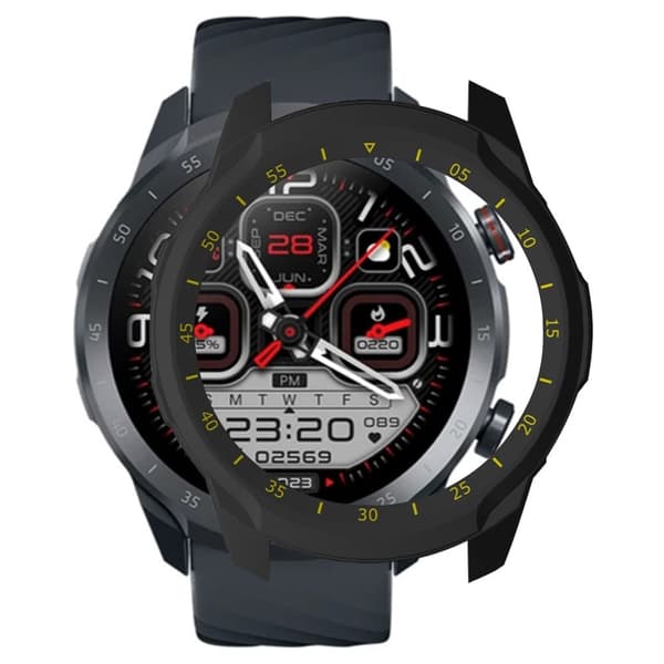 Mibro A2 Watch Case Drop-Proof Hard bump resistant Cover - Sort / Gul