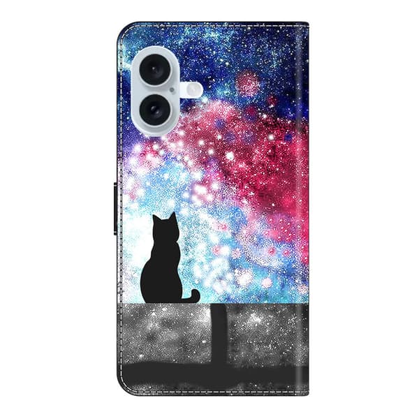 Wonderland iPhone 17 flip etui - Stjernehimmel Kat