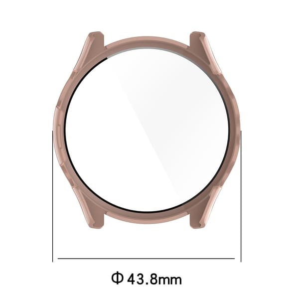 Garmin Forerunner 265S cover with tempered glass screen protector - Ivory White