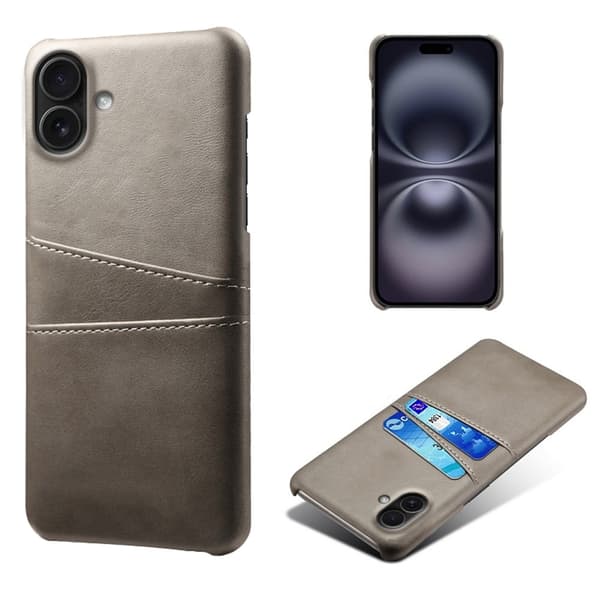 Dual Card iPhone 17 cover - Grå