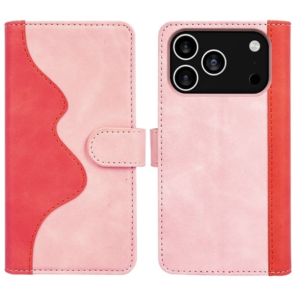 Tofarget lærdeksel for iPhone 17 Pro Max - Rosa