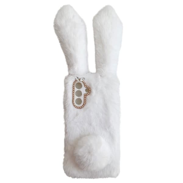 Fluffy Rabbit Samsung Galaxy A26 deksel - Hvit