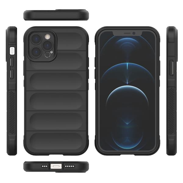 Deksel med mykt grep for iPhone 12 Pro - Svart