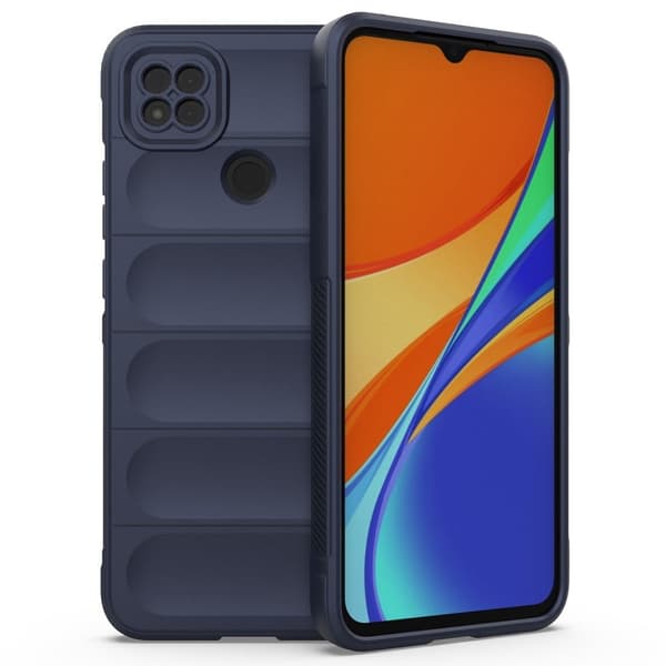 Mjukt greppformat Xiaomi Redmi 9C skal - Blå