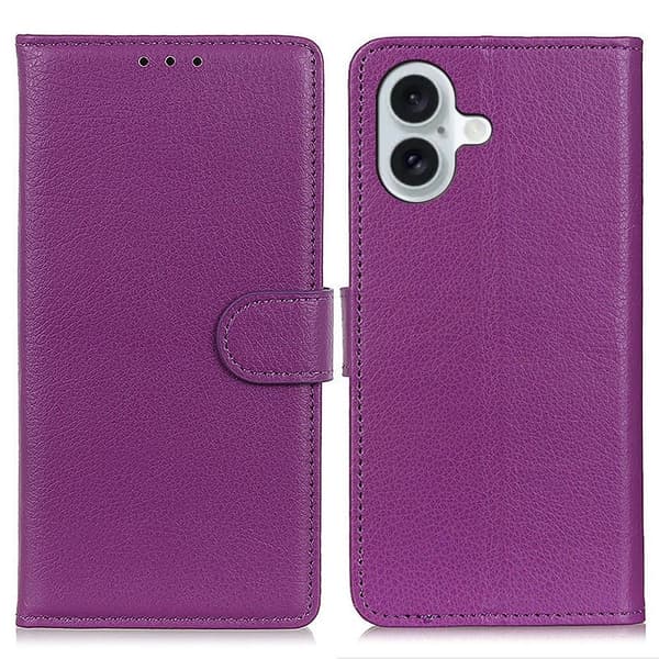 Klassisk iPhone 16 flip etui - Lilla