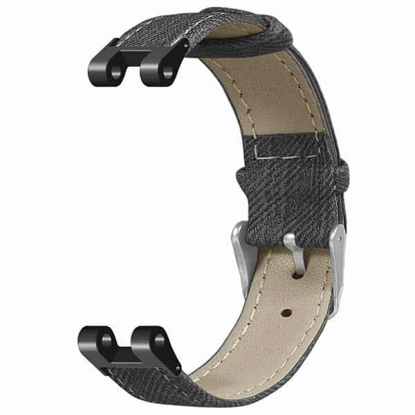 Garmin Lily Watch Band Denim Texture Vegansk Læder Adjustable Strap - Grå