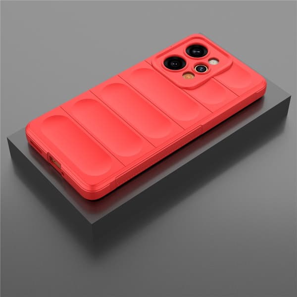 Mjukt greppformat Realme P4 Power skal - Röd