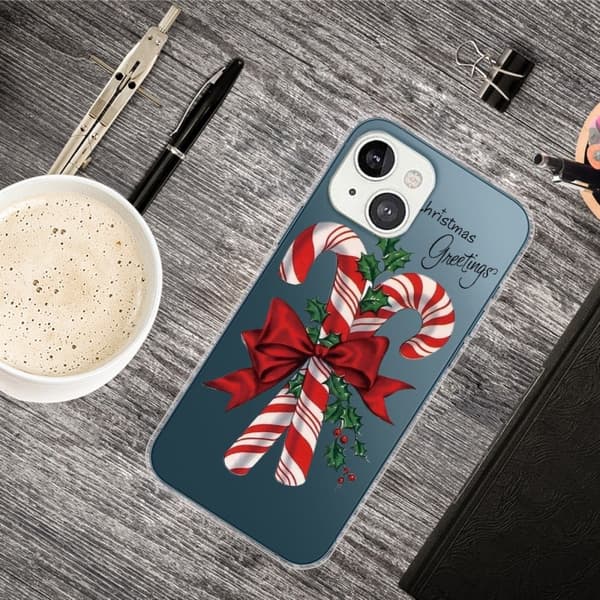 Juleveske til iPhone 14 Plus - Godteristokker Til Jul
