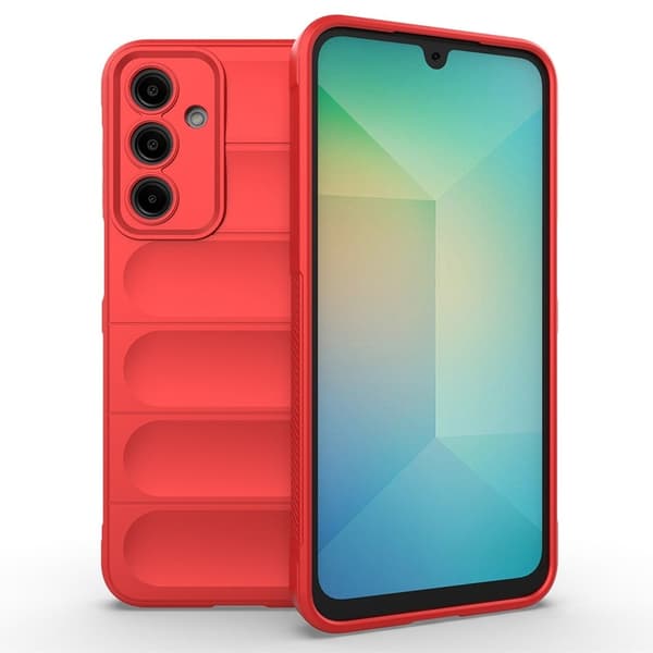 Mjukt greppformat Samsung Galaxy A26 skal - Röd