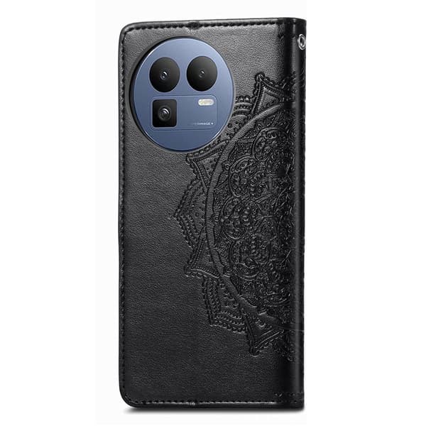 Mandala Realme GT 8 læderetui - Sort