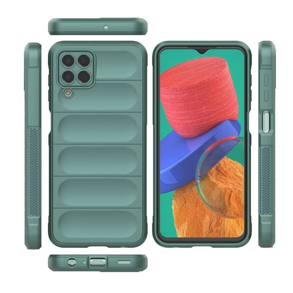 Blødt grebsformet cover til Samsung Galaxy M33 5G - Grøn