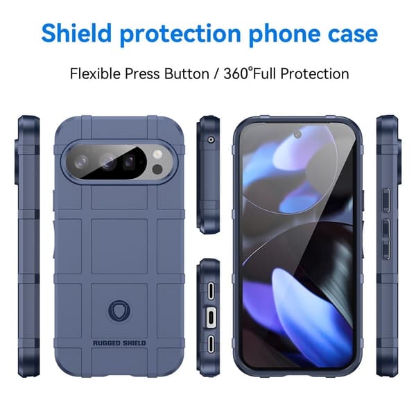 Rugged Shield Google Pixel 10 Pro / Google Pixel 10 skal - Blå