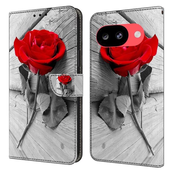 Wonderland Google Pixel 10a flip-etui - Rose