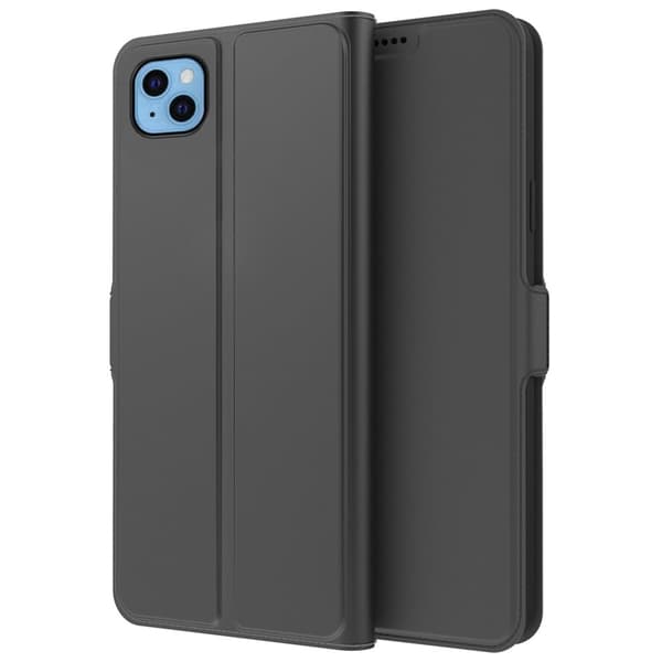 Glat og tyndt premium iPhone 13 Mini læderetui - Sort