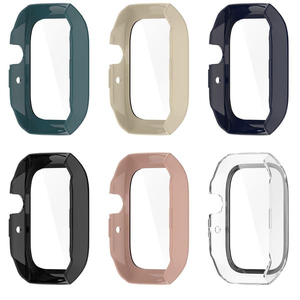 Mibro Watch T2 Scratch Resistant Tempered Glass Integrated Watch Case Full Coverage Protector - Blue