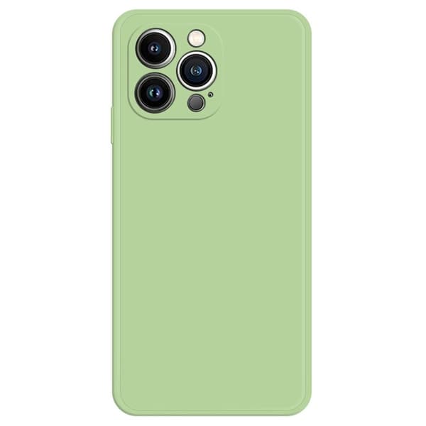 Avfasat gummerat droppskydd för iPhone 14 Pro Max - Grön