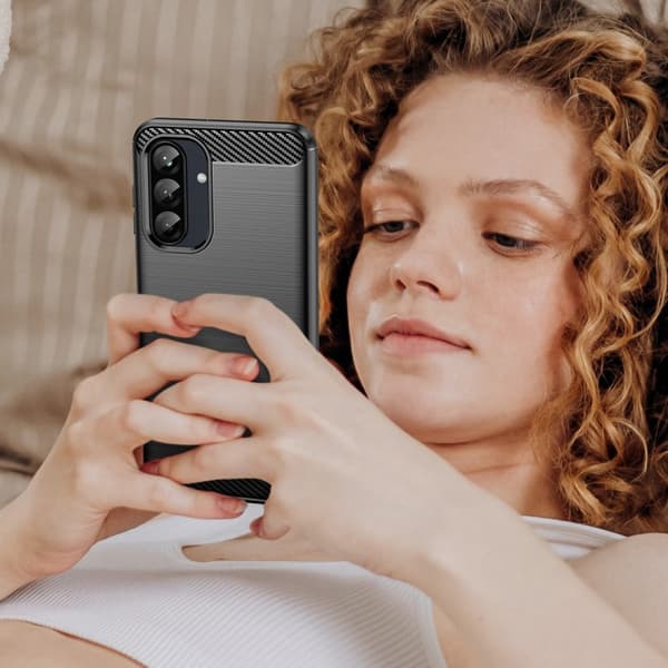 Carbon Flex Samsung Galaxy A26 cover - Sort